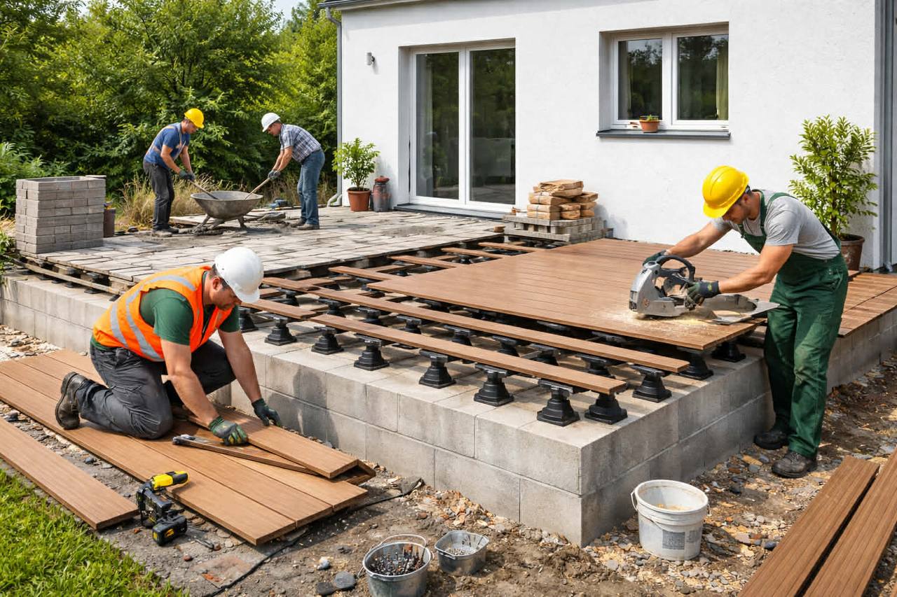 WPC terasz kialakítása